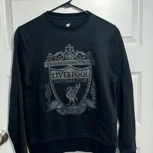 Authentic Liverpool Football Club Crewneck Small  Black Liverpool FC. LFC NWOT